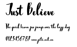 Just Believe.otf