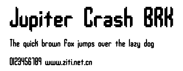 Jupiter Crash BRK.ttf字體轉換器圖片
