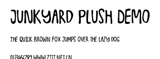 Junkyard Plush DEMO.otf
