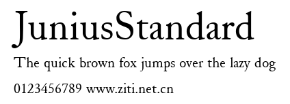 JuniusStandard.ttf字體轉換器圖片