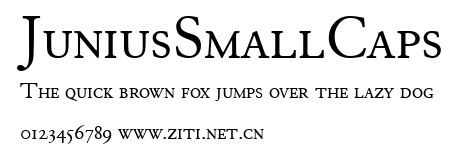 JuniusSmallCaps.ttf字體轉換器圖片