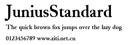 JuniusStandard.ttf字體轉換器圖片