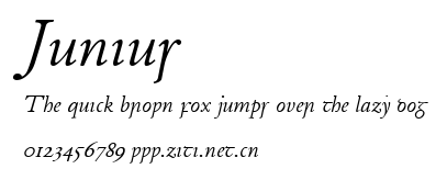 Junius.ttf字體轉換器圖片