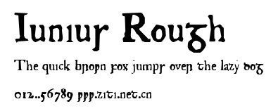 Junius Rough.ttf字體轉換器圖片