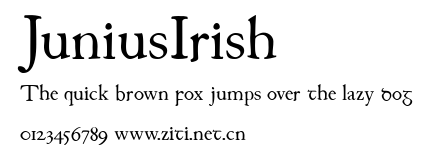JuniusIrish.ttf字體轉換器圖片