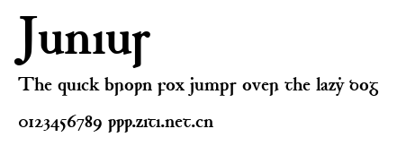 Junius.ttf字體轉換器圖片