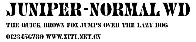 Juniper-Normal Wd.ttf字體轉換器圖片