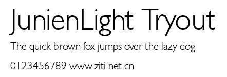 JunienLight Tryout.ttf