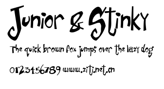 Junior & Stinky.ttf字體轉換器圖片