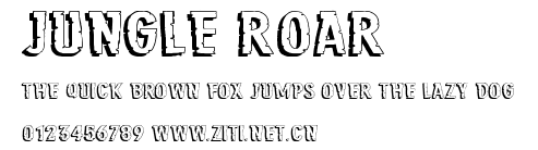 Jungle Roar.ttf字體轉換器圖片