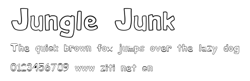 Jungle Junk.ttf字體轉換器圖片