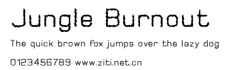 Jungle Burnout.ttf字體轉換器圖片