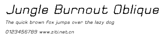 Jungle Burnout Oblique.otf