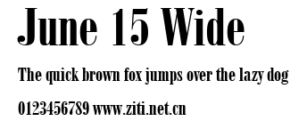 June 15 Wide.ttf字體轉換器圖片