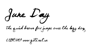 June Day.ttf字體轉換器圖片