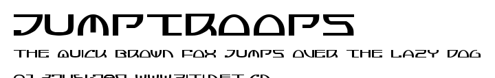Jumptroops.ttf字體轉換器圖片