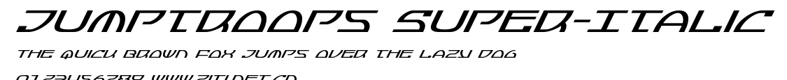 Jumptroops Super-Italic.ttf字體轉換器圖片