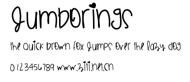 JumboRings.ttf字體轉換器圖片