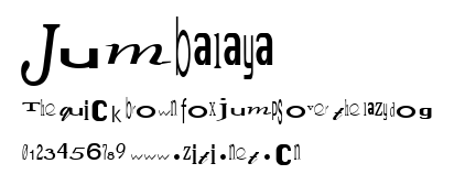 Jumbalaya.ttf字體轉換器圖片