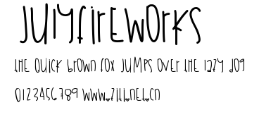JulyFireworks.ttf字體轉換器圖片