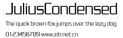 JuliusCondensed.ttf字體轉換器圖片