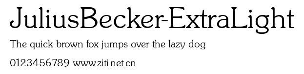 JuliusBecker-ExtraLight.ttf字體轉換器圖片