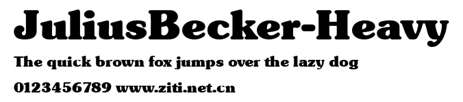 JuliusBecker-Heavy.ttf字體轉換器圖片