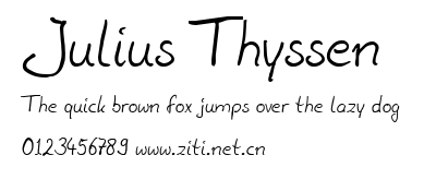 Julius Thyssen.ttf字體轉換器圖片