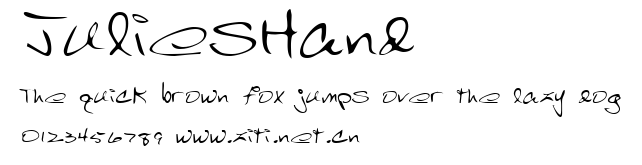JuliesHand.ttf字體轉換器圖片