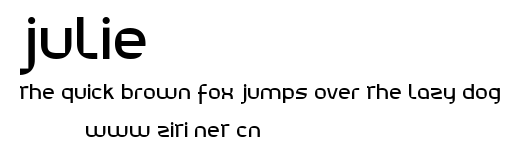 Julie01.ttf字體轉換器圖片