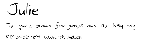 Julie.ttf字體轉換器圖片
