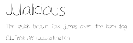 Julialicious.ttf字體轉換器圖片