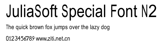 JuliaSoft Special Font N2.ttf字體轉換器圖片