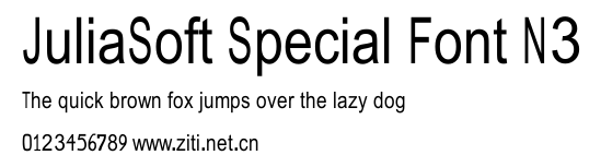JuliaSoft Special Font N3.ttf字體轉換器圖片