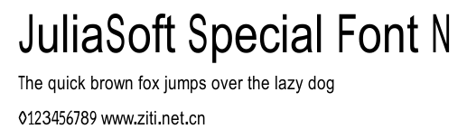 JuliaSoft Special Font N.ttf字體轉換器圖片