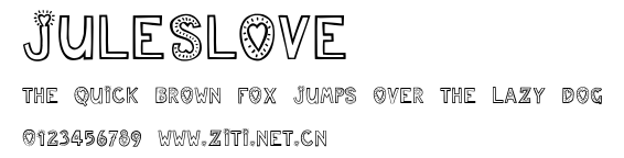 JulesLove.ttf字體轉換器圖片