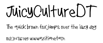 JuicyCultureDT.ttf字體轉換器圖片