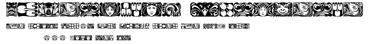 Jugendstil Ornamente.ttf字體轉換器圖片