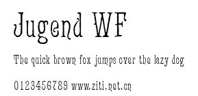 Jugend WF.ttf字體轉換器圖片