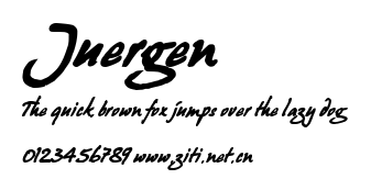 Juergen.ttf字體轉換器圖片