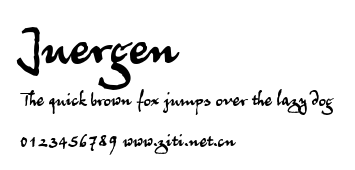 Juergen.ttf字體轉換器圖片