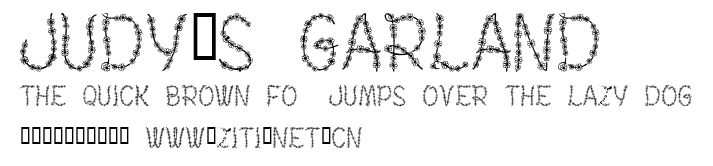 Judy's Garland.ttf字體轉換器圖片