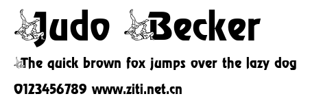 Judo Becker.ttf字體轉換器圖片