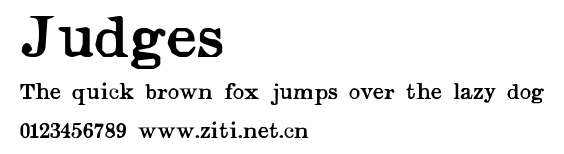 Judges.otf字體轉換器圖片