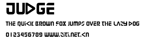 Judge.ttf字體轉換器圖片