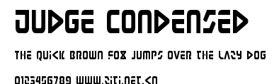 Judge Condensed.ttf字體轉換器圖片