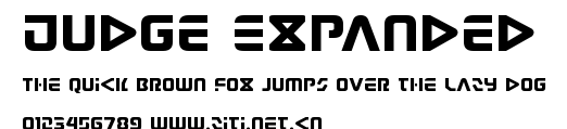 Judge Expanded.ttf字體轉換器圖片