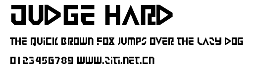Judge Hard.ttf字體轉換器圖片
