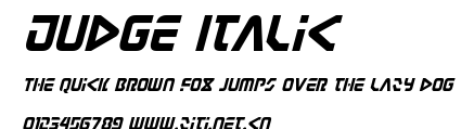 Judge Italic.ttf字體轉換器圖片