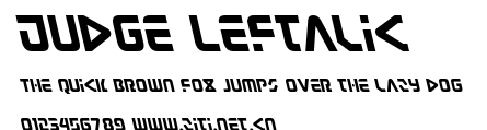 Judge Leftalic.ttf字體轉換器圖片